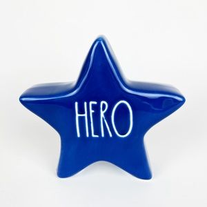 NEW Rae Dunn Artisan by Magenta HERO Blue Star Patriotic 4th of July USA Ceramic